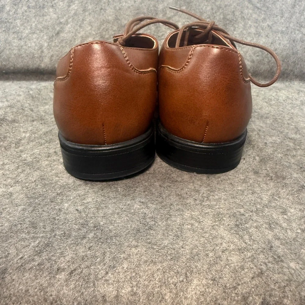 J. Ferrar Brody Mens Cognac Brown Cap Toe Oxford Dress Shoes Size 10M F18767